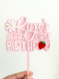 Berry First Birthday Cake Topper
