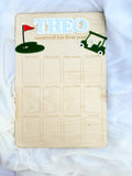Baby First Birthday Monthly Photo Plaque - Golf