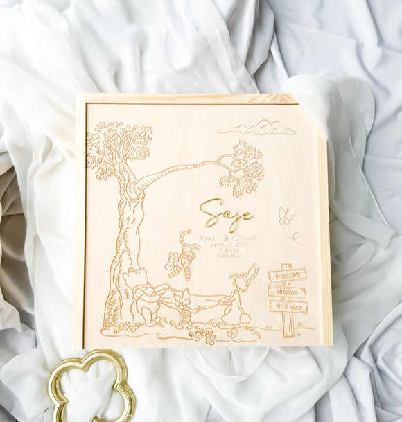 Baby Keepsake Memory Box - Winnie Themed
