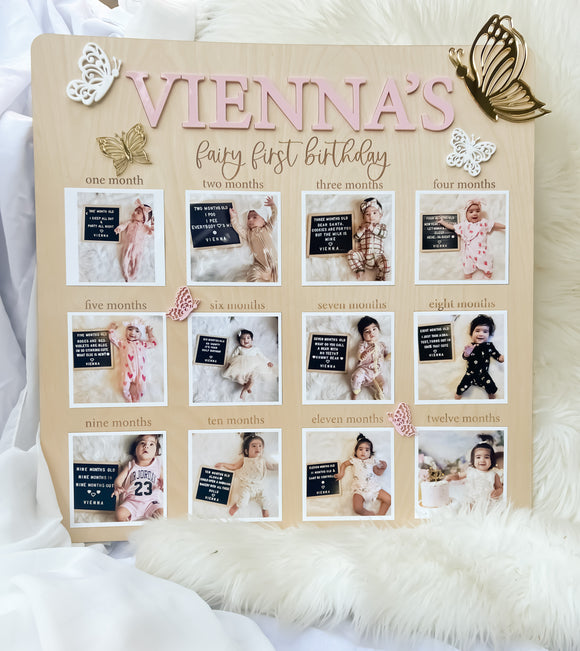 Baby Fairy Themed Photo Board