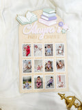 Baby First Birthday Monthly Photo Plaque - First Chapter