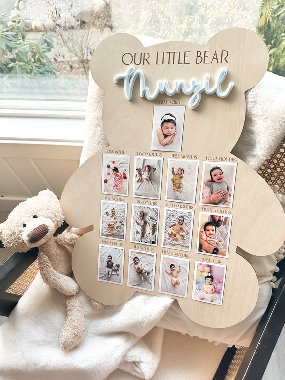 Baby Bear Themed Photo Board