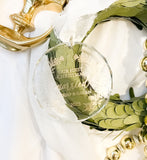 Glass Slice Married Ornament