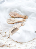 Baby Wooden Hair Comb Trio Set