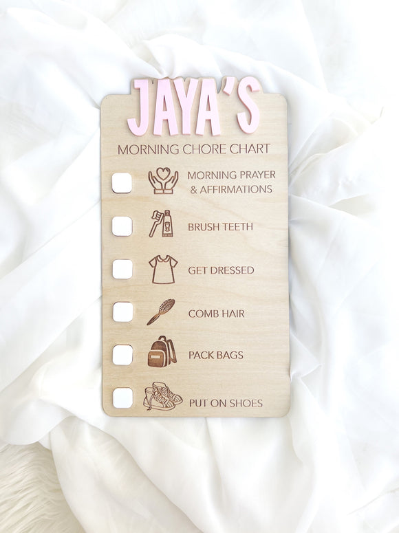 Back To School Routine Chart