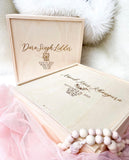 Baby Keepsake Memory Box - Lion or Floral Simple