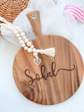 Round Acacia Charcuterie Board
