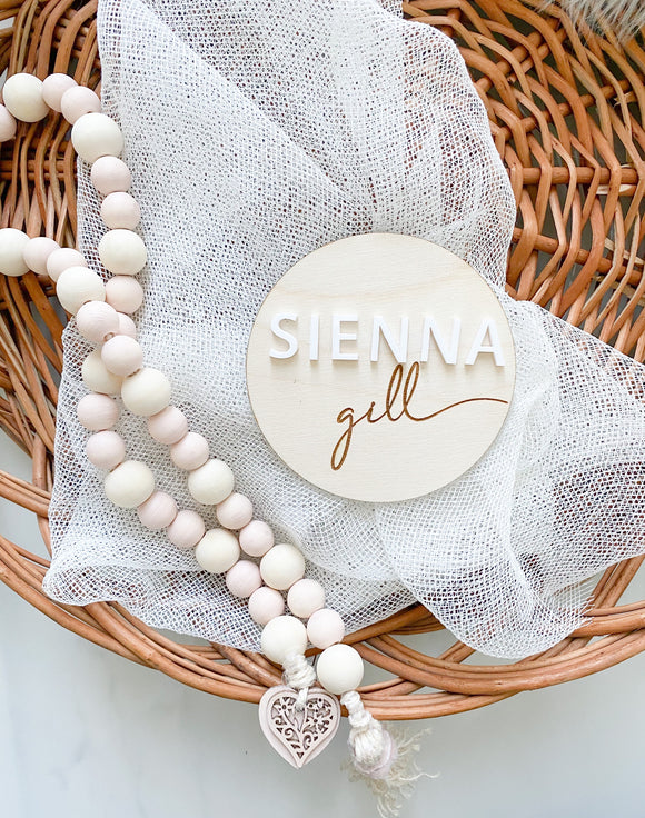 Baby Announcement Plaque