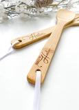Engraved Wood Utensil Set