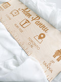 Baby Stats Ruler Wall Hanging
