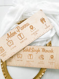 Baby Stats Ruler Wall Hanging