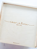 Engraved Wedding Keepsake Box