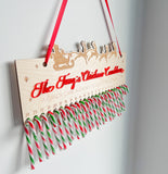 Christmas Candy Cane Advent Calendar