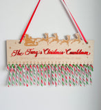 Christmas Candy Cane Advent Calendar