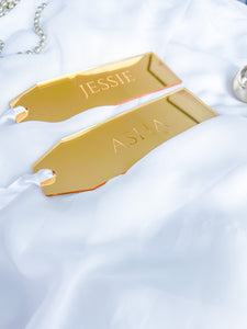 Christmas Acrylic Stocking Tags.