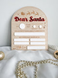 Christmas Santa Wishlist Board