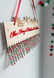 Christmas Candy Cane Advent Calendar