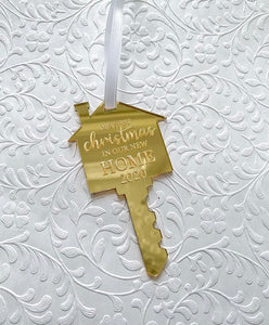 Christmas First Home Key Ornament