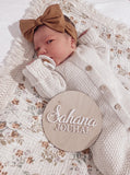 Baby Announcement Name Disc
