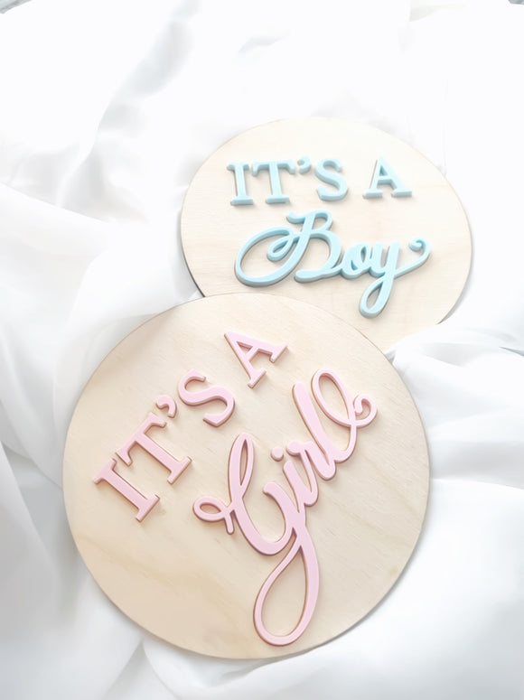 Baby Its a Boy, Girl, Name Disc.