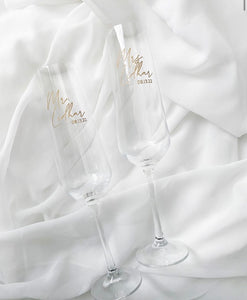 Engraved Champagne Flutes